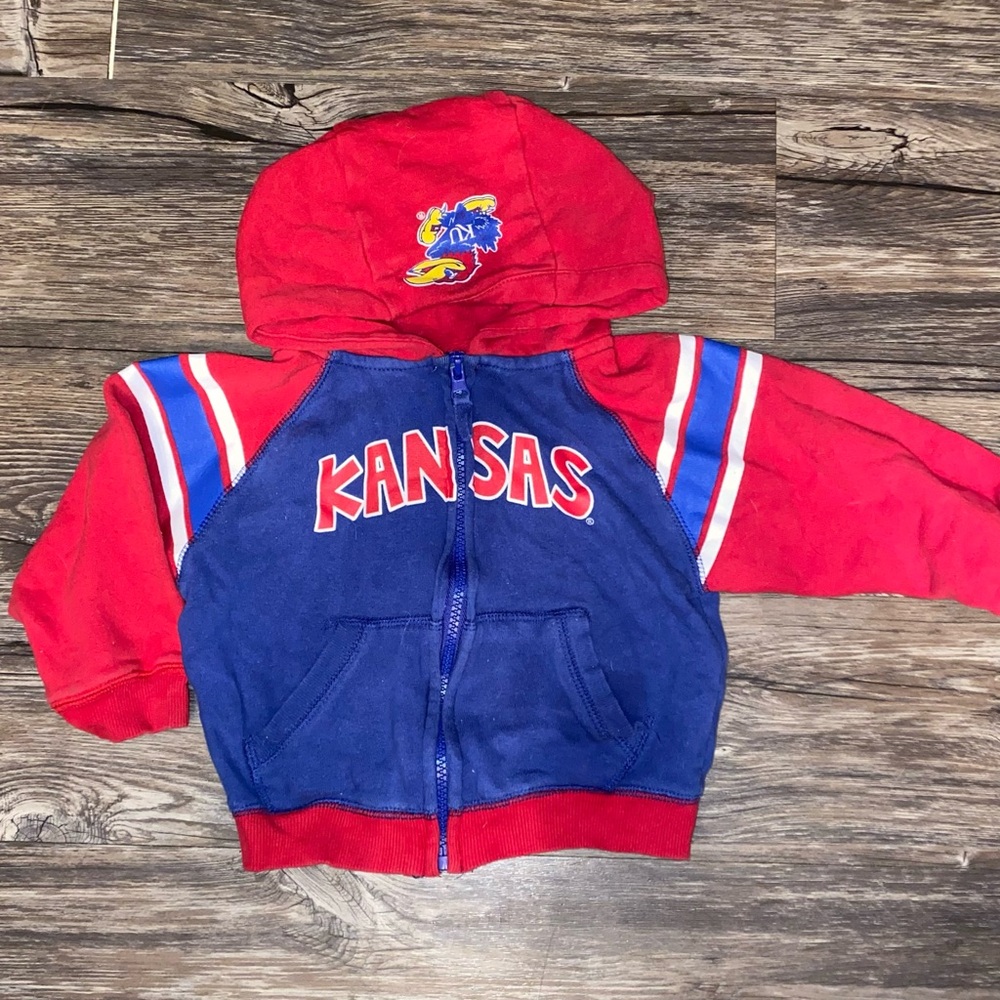 Kansas KU Jayhawks Kids' Hooded Zip Jacket